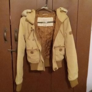Abercrombie and fitch tan tan jacket